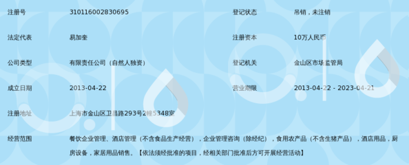 上海蜀易餐饮企业管理